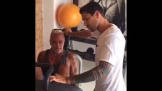 Allenamento domenicale per Marco Borriello con Gianluca Vacchi pt 2 [upl. by Buyse335]