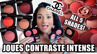 NEW CHANEL CREAM TO POWDER BLUSHES  I BOUGHT ALL 5 SHADES DAYLIGHT APPLICATION  CLEO LUX LIFE [upl. by Michaela]