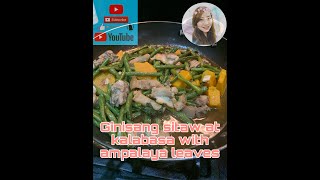 ginisang kalabasa with ampalaya sitaw and pork [upl. by Hedi]