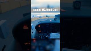 Cessna 182J Cold Start shorts aviationshorts generalaviation coldstart pilot flying airplane [upl. by Aikmat174]