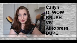 Тест Кисть Cailyn O Wow Brush VS DUPE Настоящая оригинальная кисть или подделка \ аналог [upl. by Adlemy]