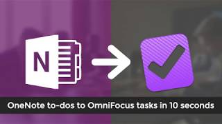 OneNote to OmniFocus Integration  Todos [upl. by Emirej]