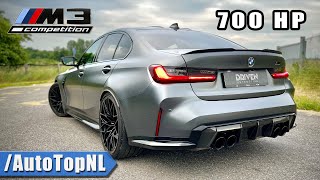 BMW M3 G80 xDrive 700HP 310KMH  192MPH REVIEW on AUTOBAHN by AutoTopNL [upl. by Martineau]