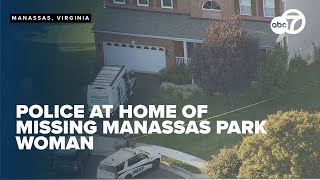 Large police presence outside home of missing Manassas Park woman [upl. by Yesiad572]