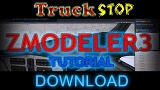 ZModeler 3  tutorial add objects to the cabin of truck in ETS2 Part2of2 [upl. by Nettle545]