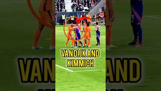 During corner kick van Dijk grabs kimmich🙁football ytshotsshorts trending netherlandsgermany [upl. by Shafer629]