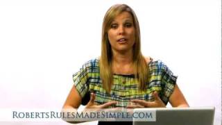 Roberts Rules of Order  How to Avoid the Biggest Roberts Rules Mistakes [upl. by Treblih]