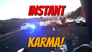 Convenient Cop Delivers Instant Karma To A Driver On The Road [upl. by Voe]