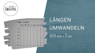 Längen umwandeln mit Hilfe einer Tabelle inkl Arbeitsblatt [upl. by Yor766]