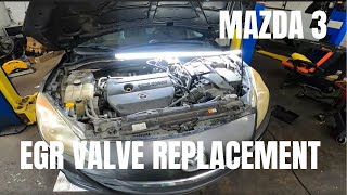 Mazda 3 EGR Valve removal [upl. by Klos]