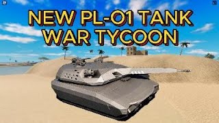 NEW PL01 Tank in War Tycoon [upl. by Kcirddot]