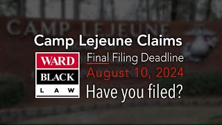 Camp Lejeune Toxic Water Claims Deadline Approaching [upl. by Eiresed]