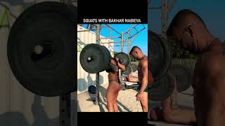 BAKHAR NABIEVA SQUATS IN MIAMI BEACH shorts [upl. by Asfah404]