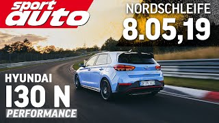 Hyundai i30 N Performance  Nordschleife HOT LAP 80519 min  sport auto Supertest [upl. by Jerman]