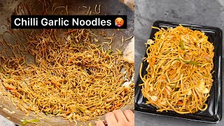 Street Style Chilli Garlic Noodles 🥵  Indian Street Food [upl. by Astor439]