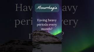 Menorrhagia heavy menstrual bleeding shorts [upl. by Gradeigh]