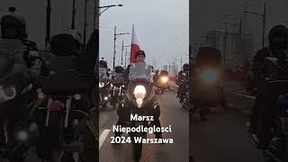 Marsz Niepodleglosci 2024 Warszawa Motocyklisci [upl. by Feigin276]