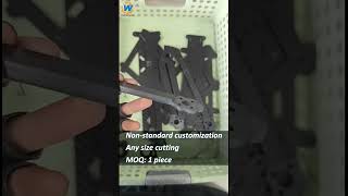 Customized CNC Cutting of drone carbon fiber parts carbonfiber drone FPV diydrone customdrone [upl. by Alameda]