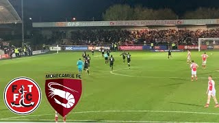 PYROS AND 95th MINUTE SCREAMER AND LIMBS FLEETWOOD VS MORECAMBE VLOG [upl. by Amleht602]