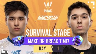 EN 2024 PMWC x EWC Survival Stage Day 1  PUBG MOBILE WORLD CUP x ESPORTS WORLD CUP [upl. by Stu]