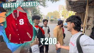 Thrifted Varsity Jacket under ₹200  Winter jackets  Mihir Zenex [upl. by Noillid599]