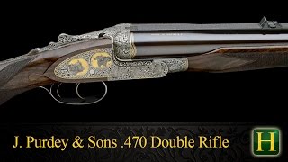 J Purdey amp Sons 470 Nitro Double Rifle  Holts Auctioneers  Lot 1210  11th Dec 2014 [upl. by Hallock]