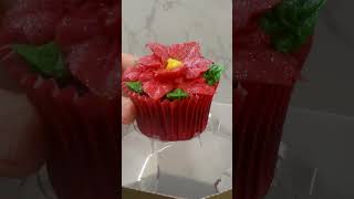 PREORDER Our Poinsettia Cupcake Bouquet NOW food foodie bakery baker cupcake cake [upl. by Airotkiv980]