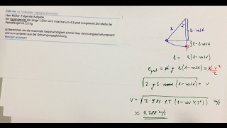 Aufgabe zum Fadenpendel Zuschauerfrage [upl. by Ecertap]