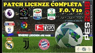 PES 2018  COME SCARICARE E INSTALLARE LA PATCH COMPLETA SU PS4  FO V10 [upl. by Lednem]