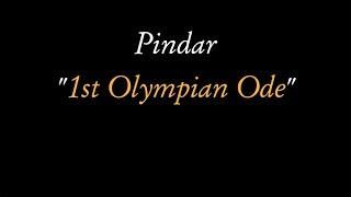 Pindar Olympian Ode 01 spoken reconstructed Ancient Greek [upl. by Athenian]