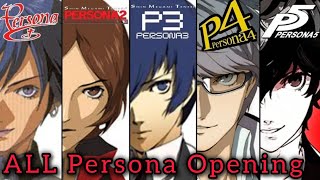 ALL PERSONA OPENING HD REVELATIONSPERSONA 1996  PERSONA 3 RELOAD 2024 [upl. by Mimajneb]