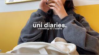 📂uni diaries cramming for 3 exams in 24 hours exam week stress study vlog intense cramming [upl. by Wilow]