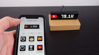 YOUTUBE subscriber counter  Lametric Time clock [upl. by April689]