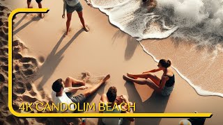 4K Walking Tour of Candolim Town  Best Goa Beaches  4K Walking Tour [upl. by Minier663]