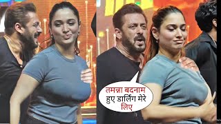 Tamanna Bhatia Salman Khan Couple Dance First Time in Dubai for Dabangg Tour Rehearsal [upl. by Atilef]