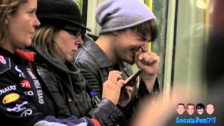 Subway Laughing Prank [upl. by True]