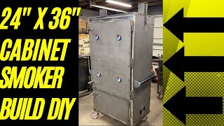 HUGE CABINET SMOKER BUILD Another build video [upl. by Ynes464]