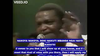 LOCATAIRE BY FRANCO LUAMBO MAKIADI amp T P OK JAZZ 1980 TELE ZAIRE LIVE WITH TRANSLATED SUBTITLES [upl. by Myrwyn]