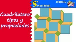 Cuadriláteros propiedades y tipos Mate 5º Primaria Tema 8 [upl. by Elatan]