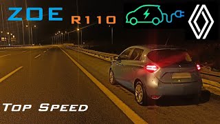 RENAULT ZOE 2021 R110 108 hp Acceleration amp Top Speed [upl. by Retswerb99]