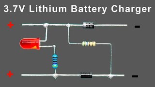 Simple 37v Battery Charger Circuit  Lithium Battery Charger [upl. by Amerigo]