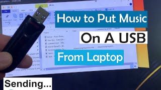 How to Put Music on a USB from a Laptop  How to put songs in Pendrive from laptop [upl. by Aubyn636]