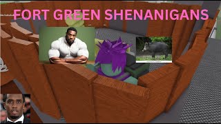 FORT GREEN SHENANIGANS  DEADZONE CLASSIC  ROBLOX MONTAGE [upl. by Mindi]