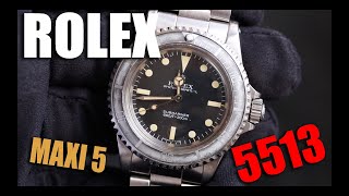 Rolex Submariner 5513  Review [upl. by Aliuqahs852]