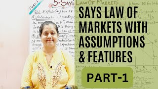 Says Law Of Market With Assumption amp Features  Says Law Of MarketPart  1 [upl. by Conan]