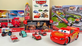 Disney Pixar Cars Unboxing Review  Lightning McQueen Super Booster Race Car Track Set [upl. by Stedman]