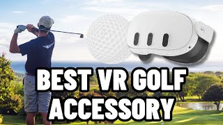 BEST VR GOLF ACCESSORY META QUEST GOLF CLUB ATTATCHMENT REVIEW [upl. by Yesdnik]