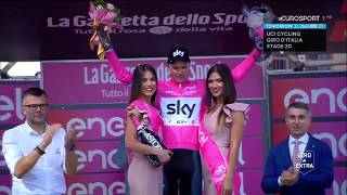 First ever Pink Jersey for Chris Froome  Giro dItalia 2018 [upl. by Kosse]