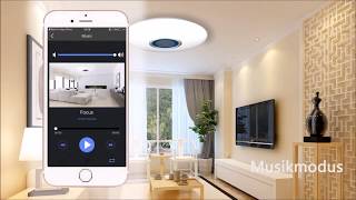 LED Musik Deckenleuchte mit Bluetooth Lautsprecher [upl. by Cristine]