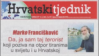 Hrvatski tjednik  Marko Francišković  cijeli intervju [upl. by Mhoj]